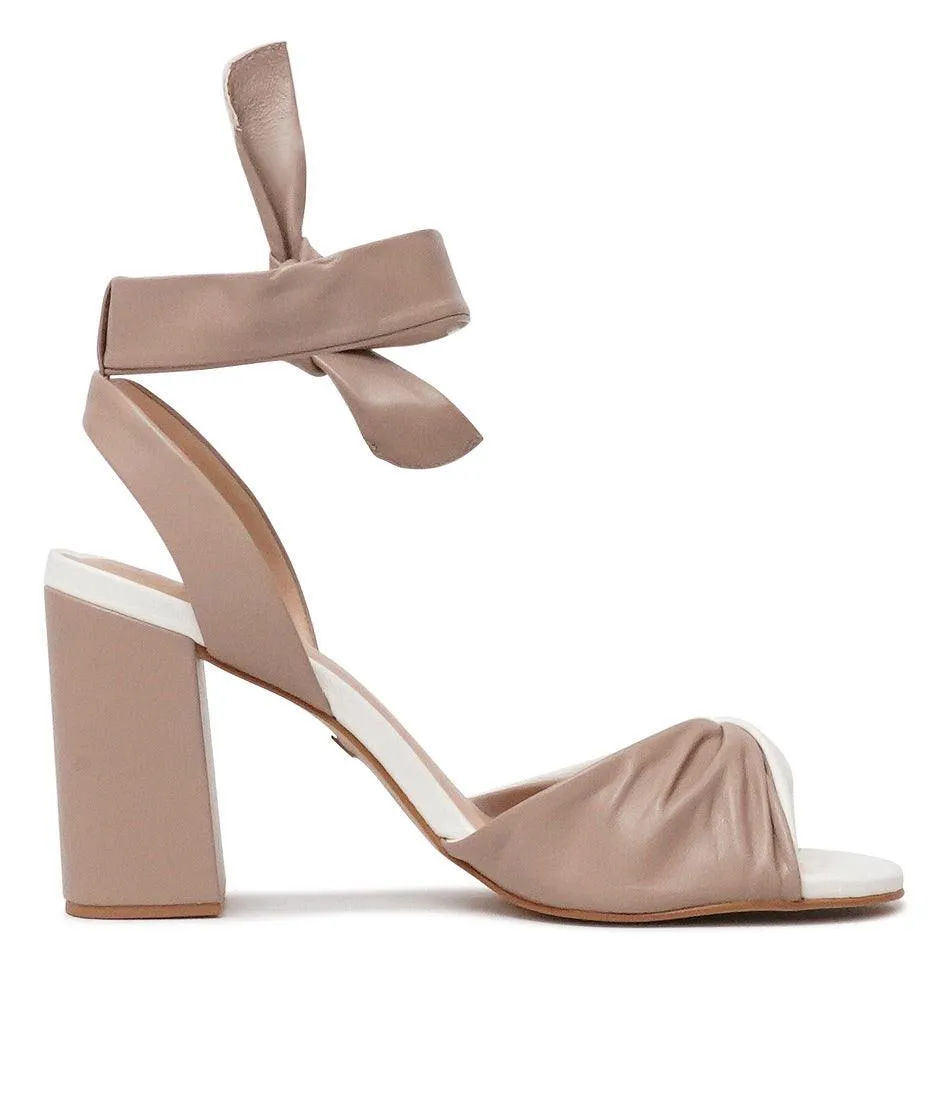 154038 White/ Nude Heels