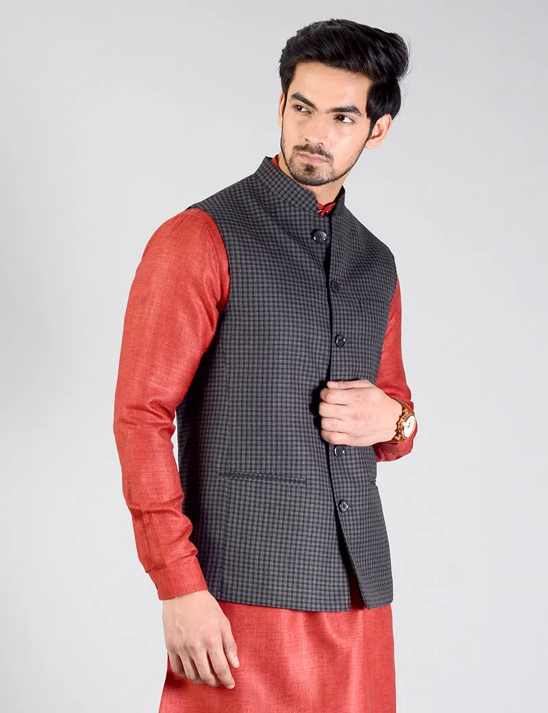 Black & Grey Modi Jacket | JadeBlue