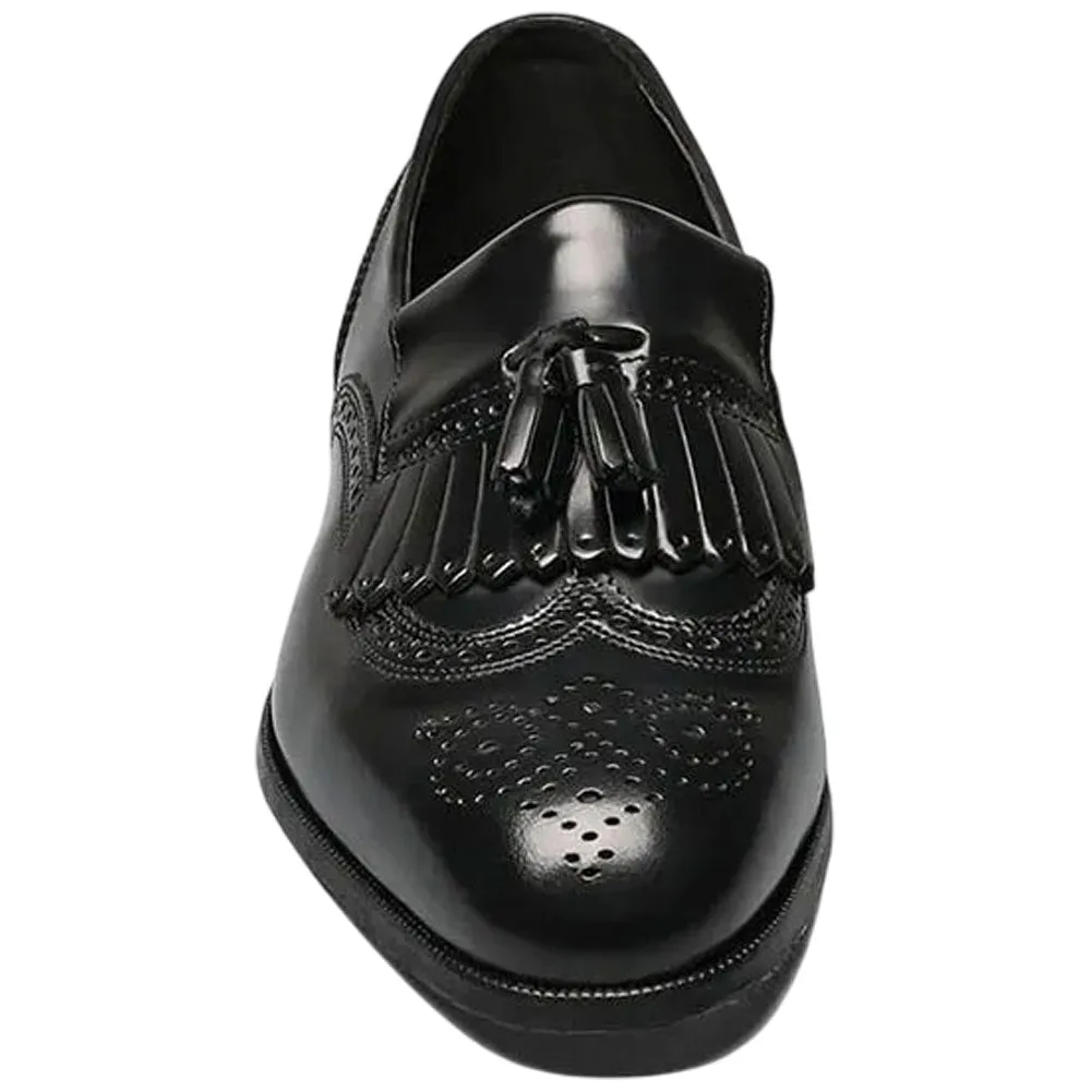 Florsheim Lexington Black Leather Kiltie Loafer