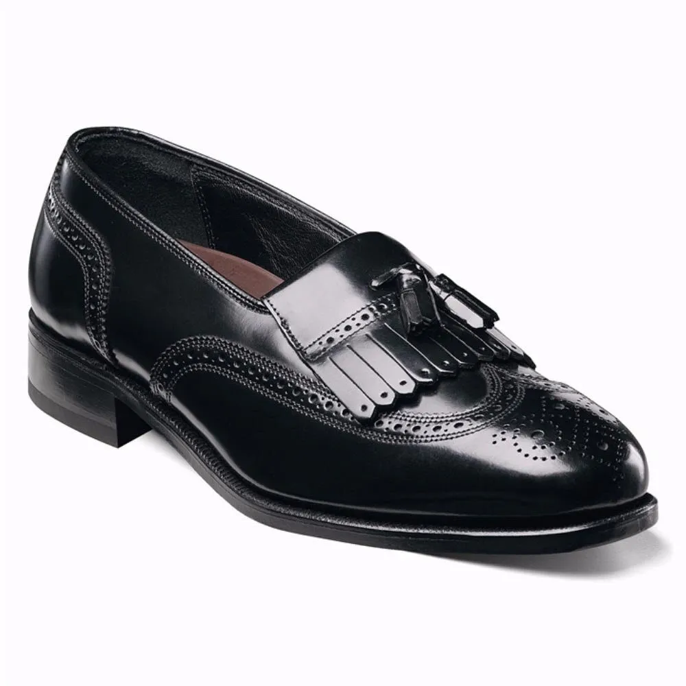 Florsheim Lexington Black Leather Kiltie Loafer