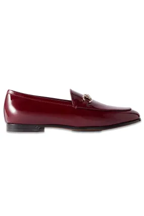 Jordaan Horsebit-Detailed Patent-Leather Loafers