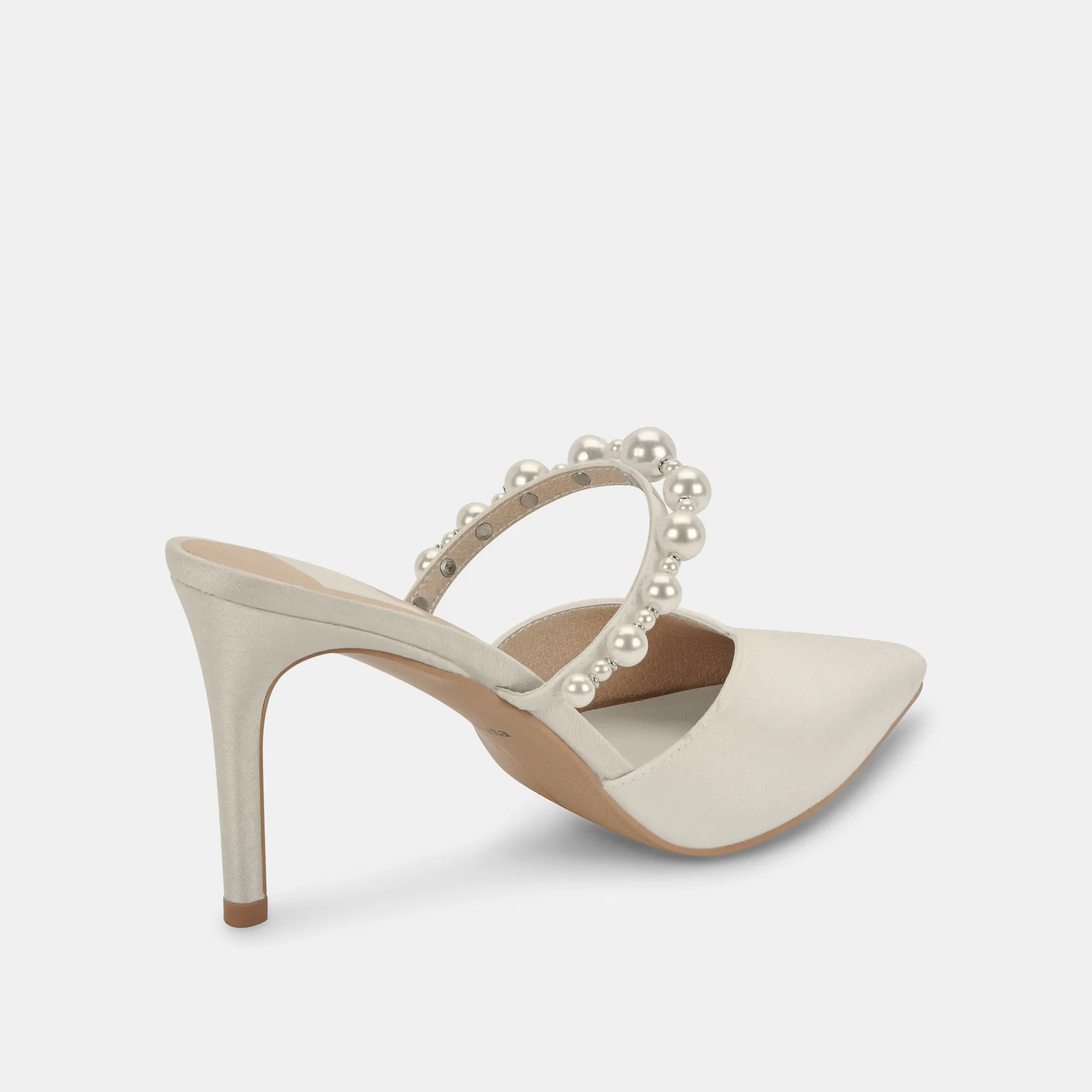 KANIKA PEARL HEELS VANILLA SILK