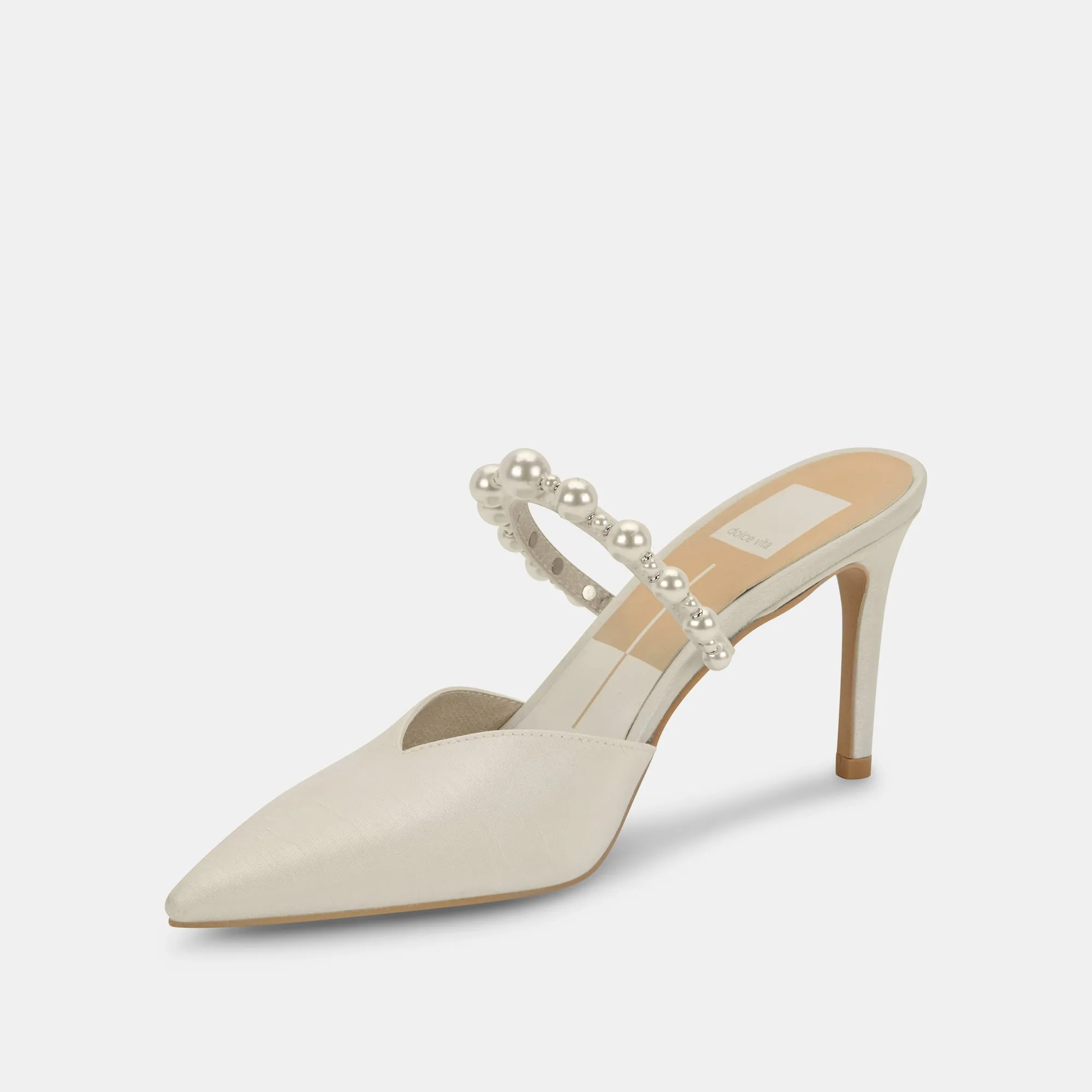 KANIKA PEARL HEELS VANILLA SILK