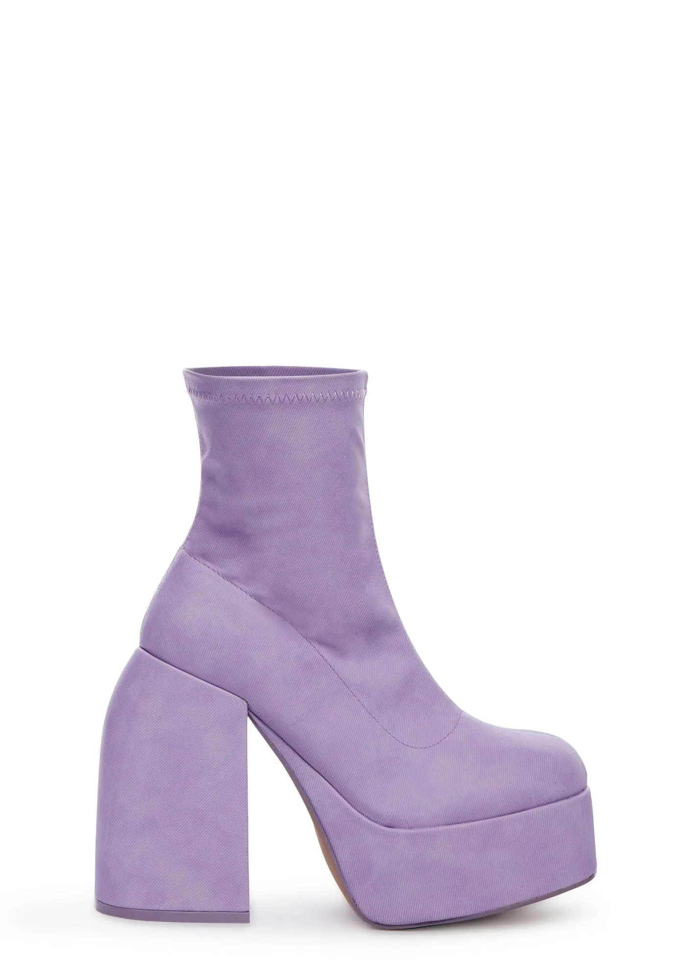 Lilac Platform Ankle Boots