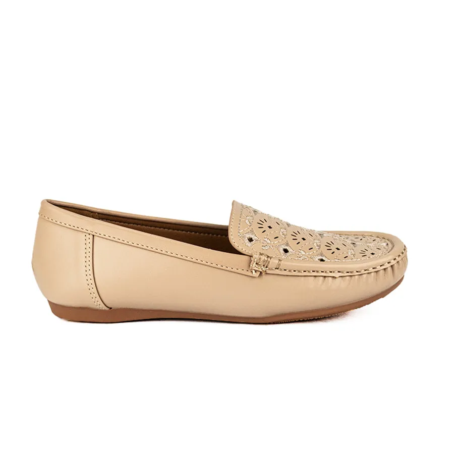 LX 25670 BLACK/TAUPE LOAFERS FLATS