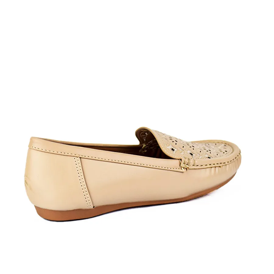 LX 25670 BLACK/TAUPE LOAFERS FLATS