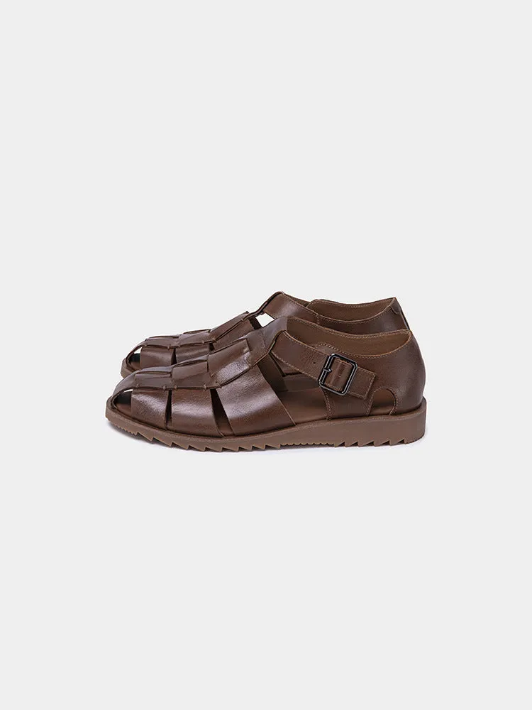 Men's Vintage Versatile Handmade Casual Gurkha Sandals Roman Sandals