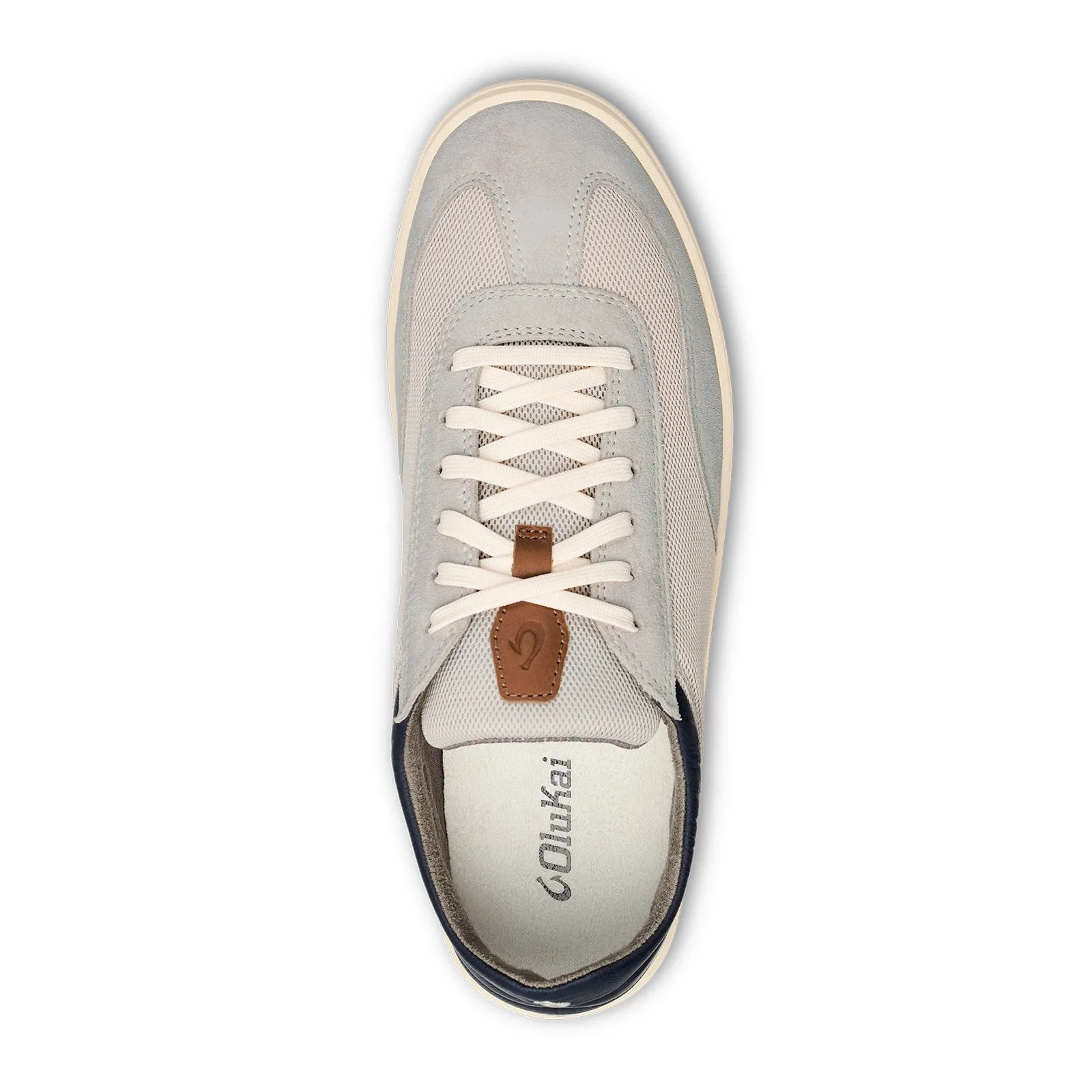 OluKai Punini Lace Up Sneaker (Men) - Vapor/Trench Blue