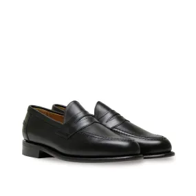 Sanders & Sanders Clive Black Leather Penny Loafer