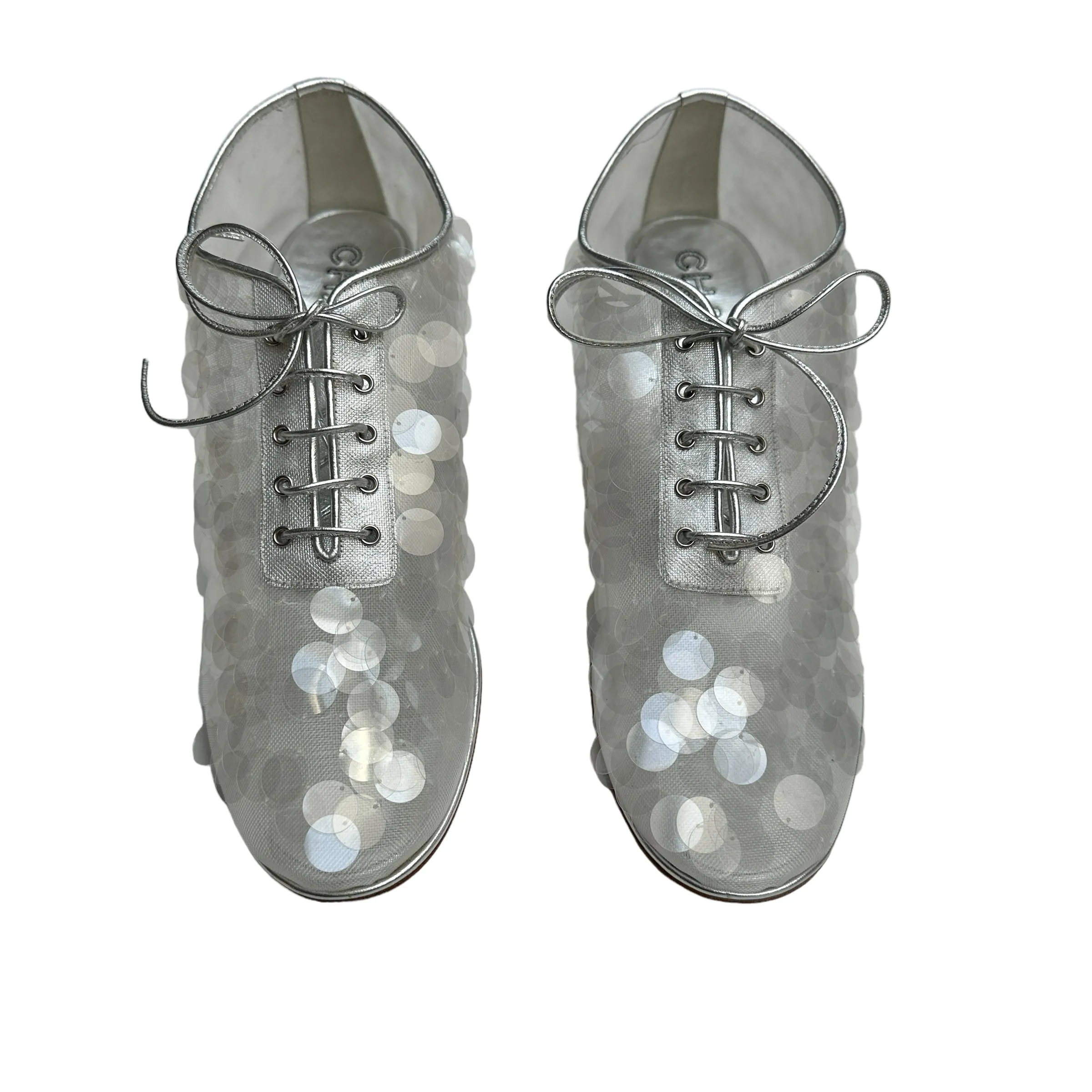 Silver Sequins Loafers - 9.5