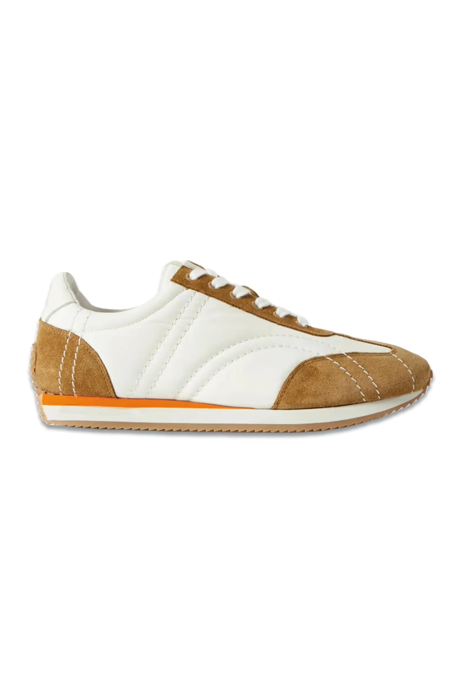 The Sport Leather-trimmed Suede And Twill Sneakers